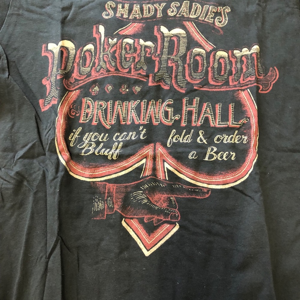 Lucky brand Vintage good luck originals  100% cotton Tee shirt mens sz sm - Picture 2 of 3